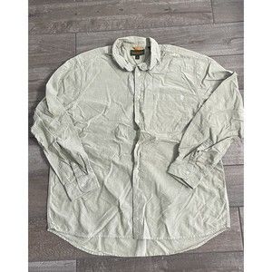 Timberland mens XXLT 2XLT beige brown long sleeve button down